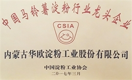 蓝颜
淀粉龙头企业